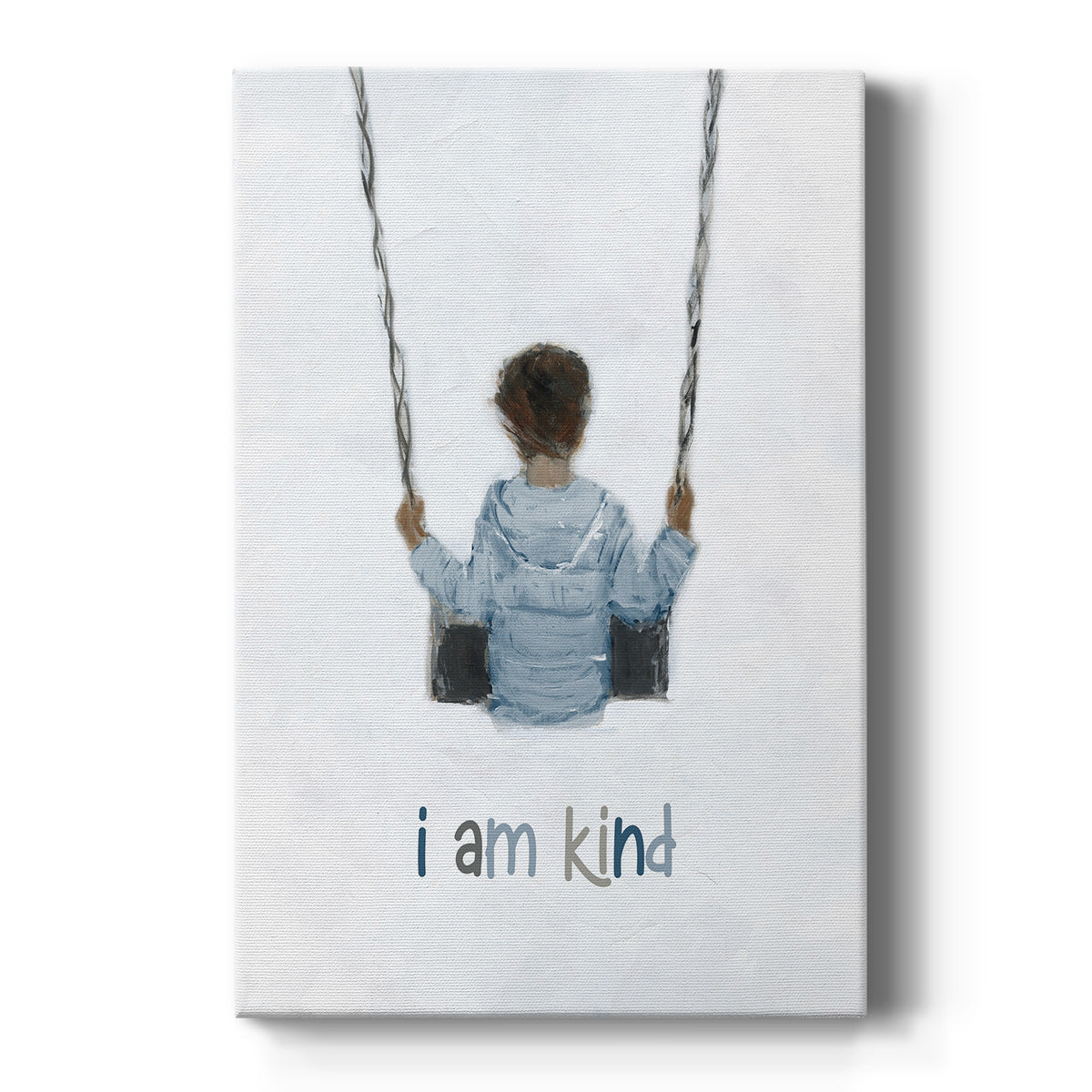 Boy on a Swing Premium Gallery Wrapped Canvas - Ready to Hang