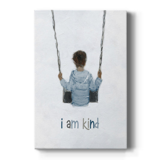 Boy on a Swing - Canvas Art Print