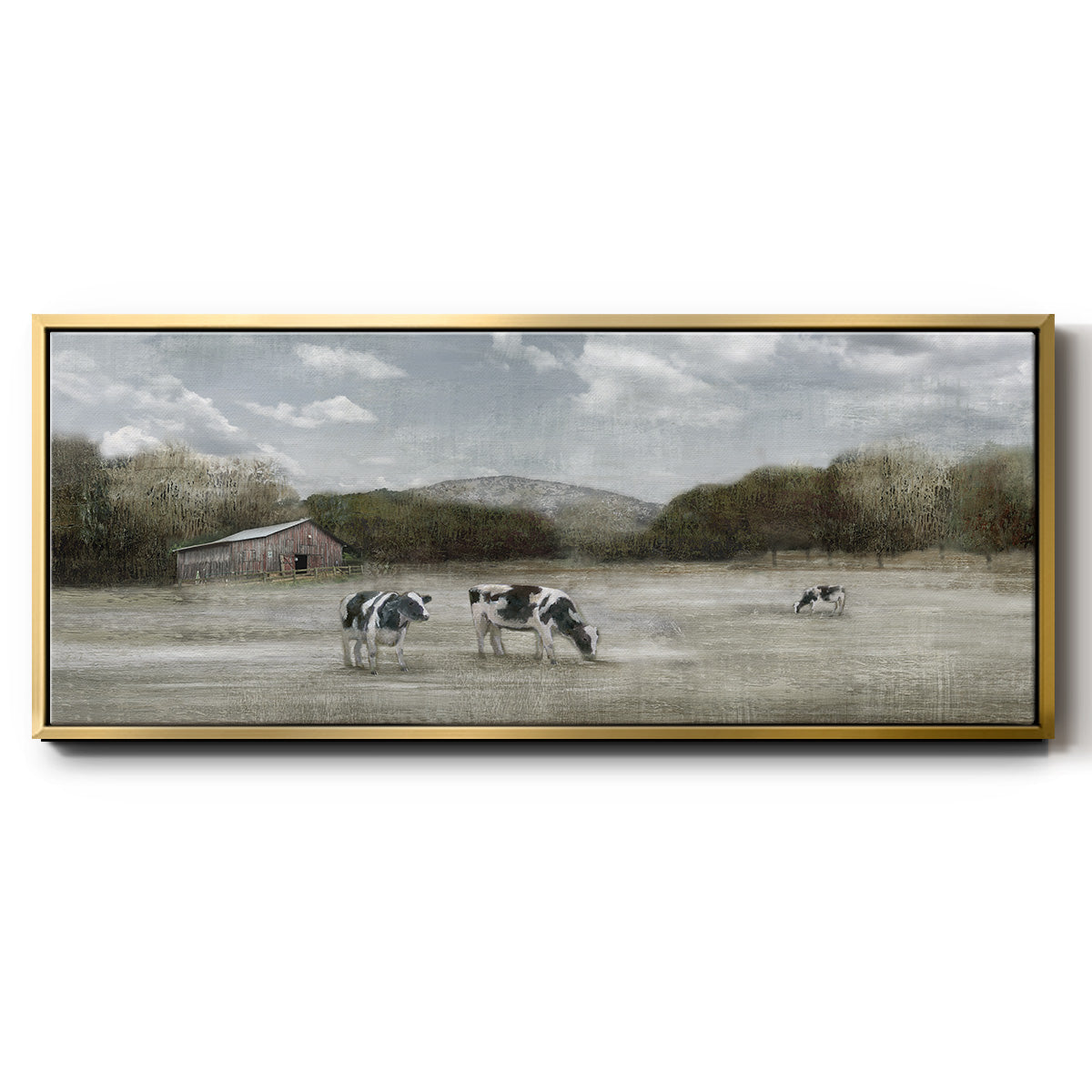 Country Satisfaction - Floater Framed Canvas Print