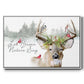 Holiday Deer Collection A - Floater Framed Canvas Print