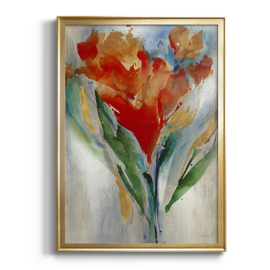 Wild Flower Bouquet - Modern Framed Canvas Print