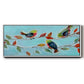 Bitty Birds II - Floater Framed Canvas Print