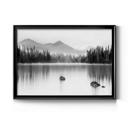 Mountain Reflection - Modern Framed Canvas Print