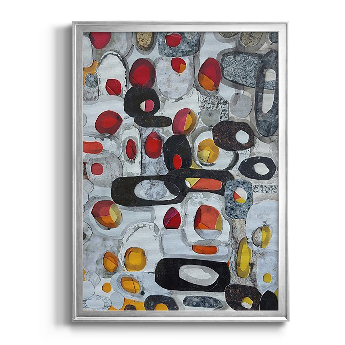 Fruit Collage I - Modern Framed Canvas Print