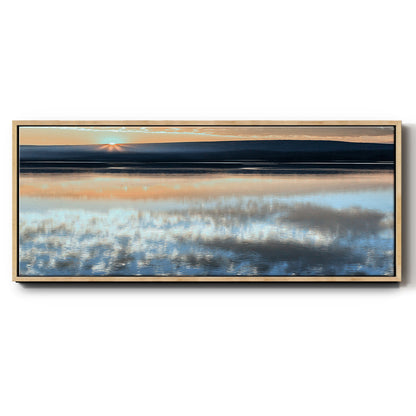 Serene Sunrise - Floater Framed Canvas Print