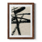Lines Crossed III - Barnwood Framed Canvas Print