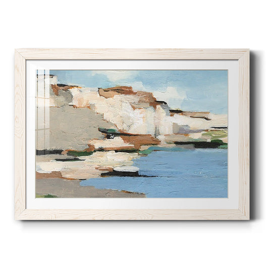 White Rock Cliffs I - Barnwood Framed Art Print