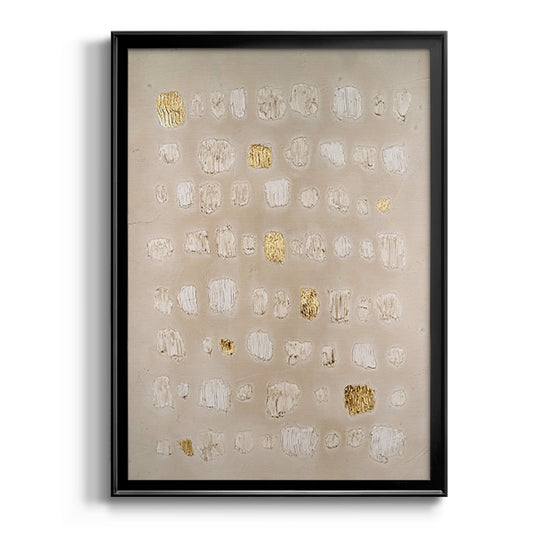 Embellished Cobblestone II - Modern Framed Canvas Print