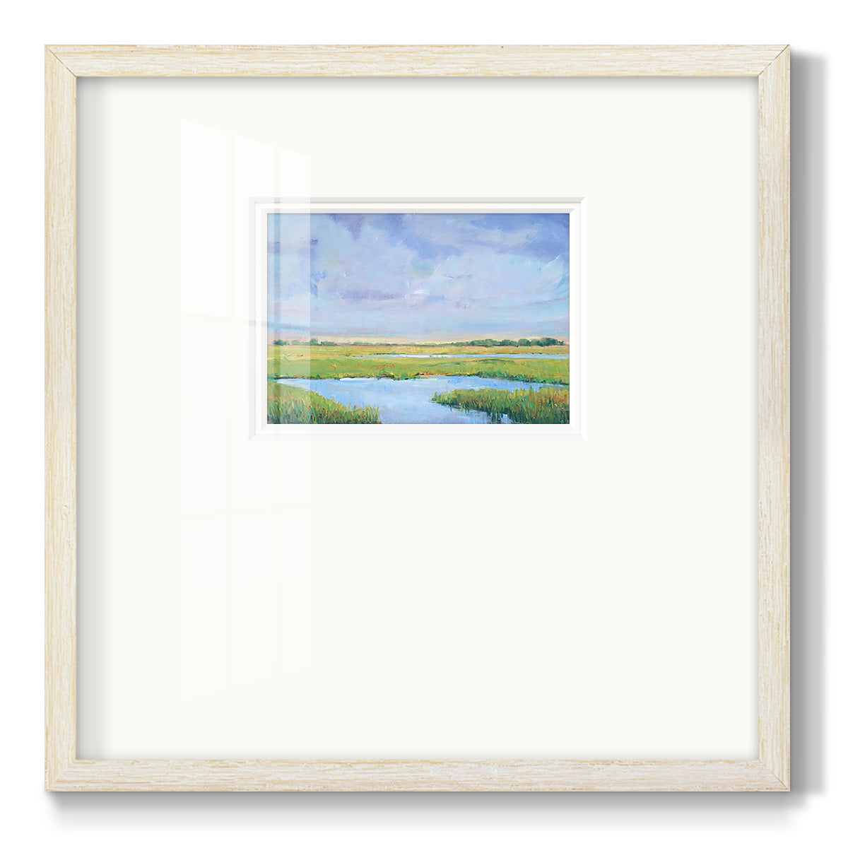 Summer Marsh I - Double Matboard Framed Print