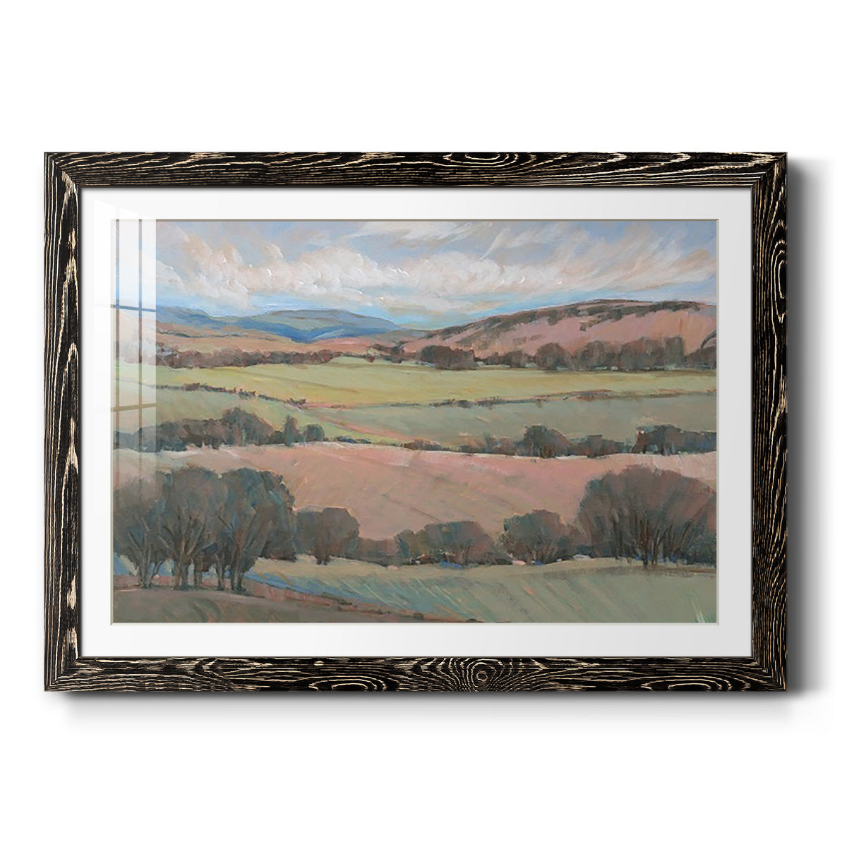Hilly Countryside I - Barnwood Framed Art Print