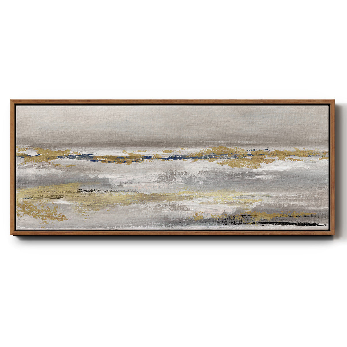 Golden Fog - Floater Framed Canvas Print
