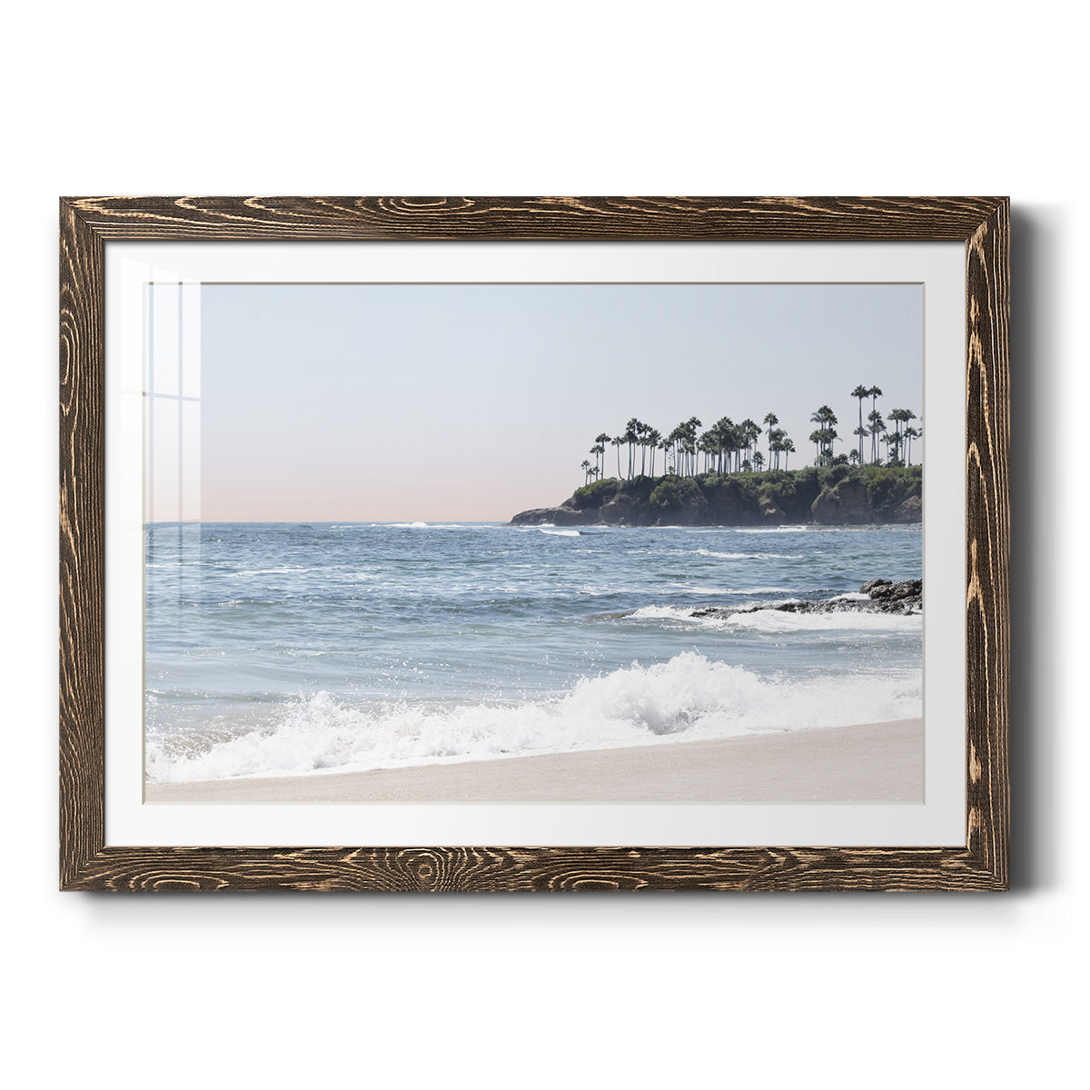 Distant Palms - Barnwood Framed Art Print