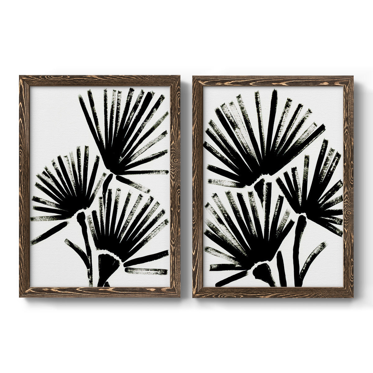 Fan Brush I - Premium Framed Canvas 2 Piece Set - Ready to Hang