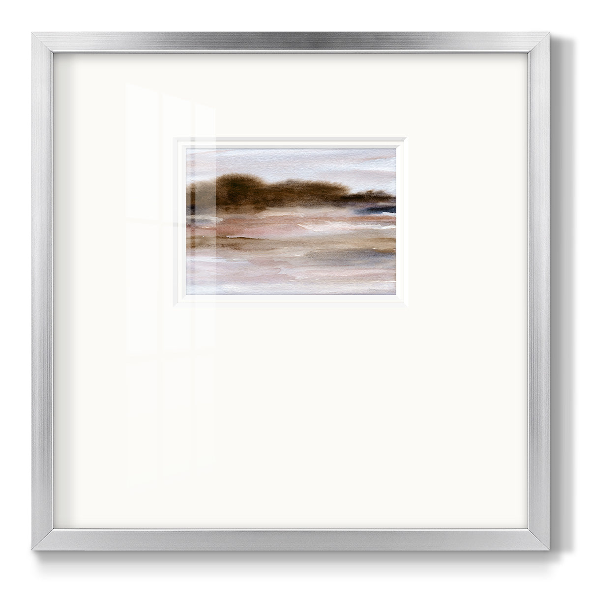 Autumnal Bay - Double Matboard Framed Print