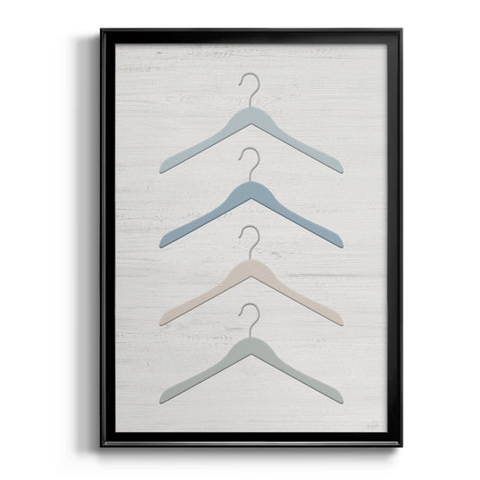 Laundry Hangers - Modern Framed Canvas Print