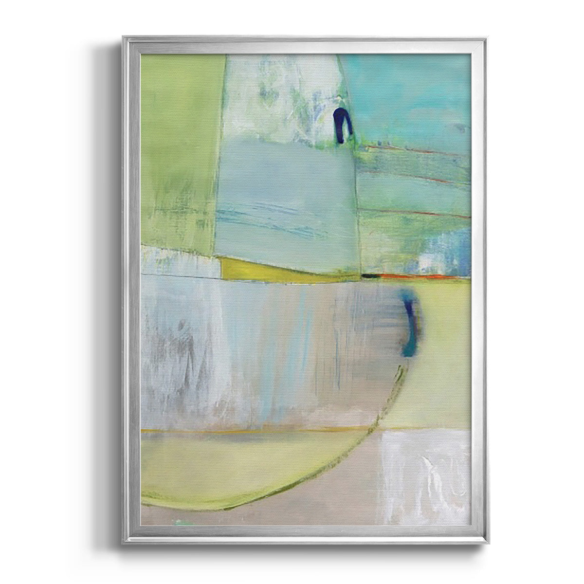 Incoming - Modern Framed Canvas Print