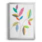 Color Pop Leaves III - Modern Framed Canvas Print