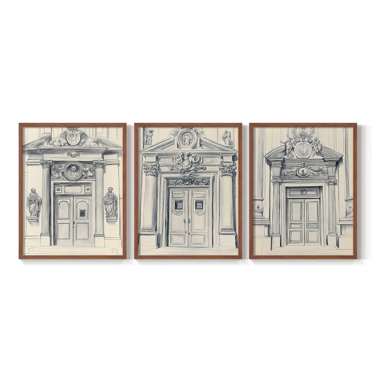 Landscape Study Series V - Restickable Framed Art Set