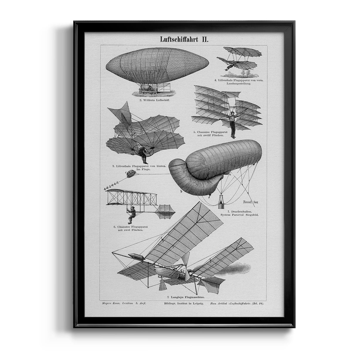 Industrial Flight - Modern Framed Canvas Print