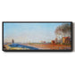 The Plain of Colombes, White Frost, 1873 - Floater Framed Canvas Print