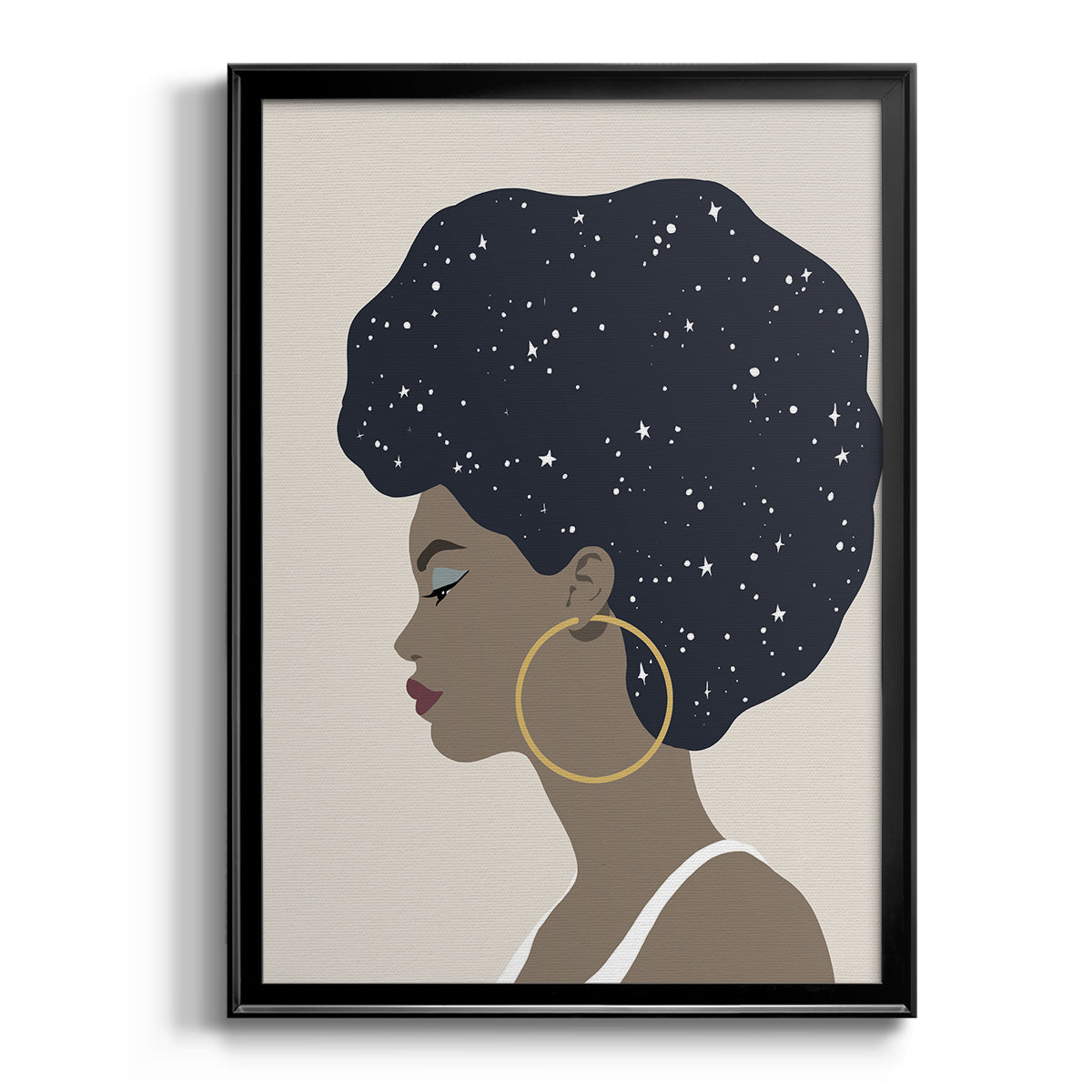 Heavenly Hair I - Modern Framed Canvas Print