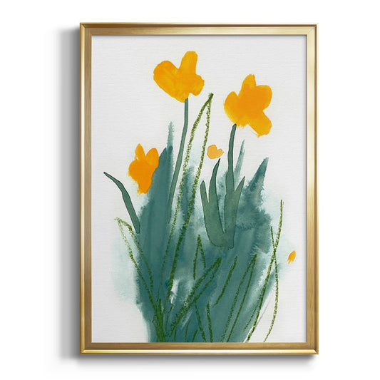 Daffodil Bunch I - Modern Framed Canvas Print