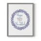 Hanukkah Wreath - Restickable Framed Art Print