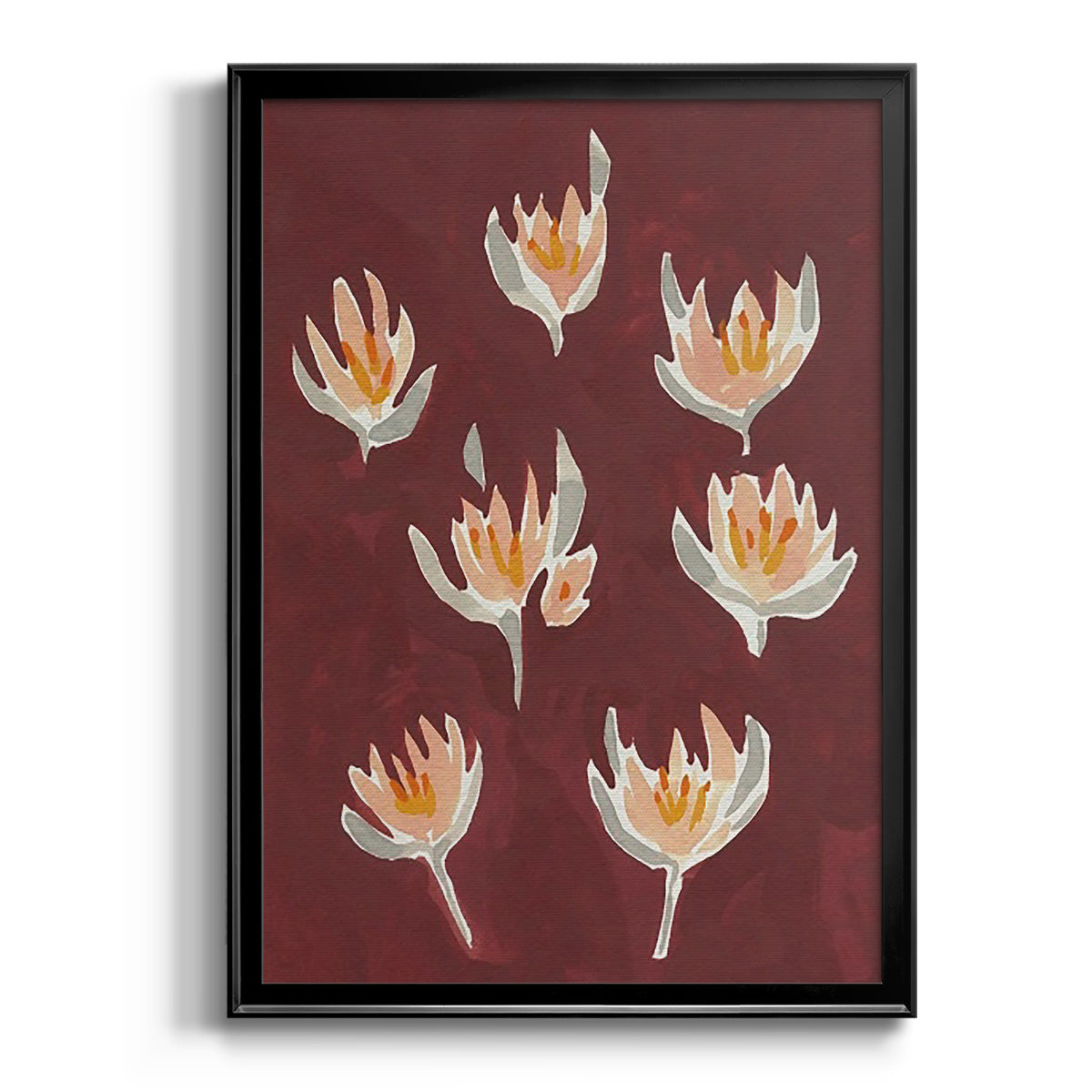 Pink Potpourri I - Modern Framed Canvas Print