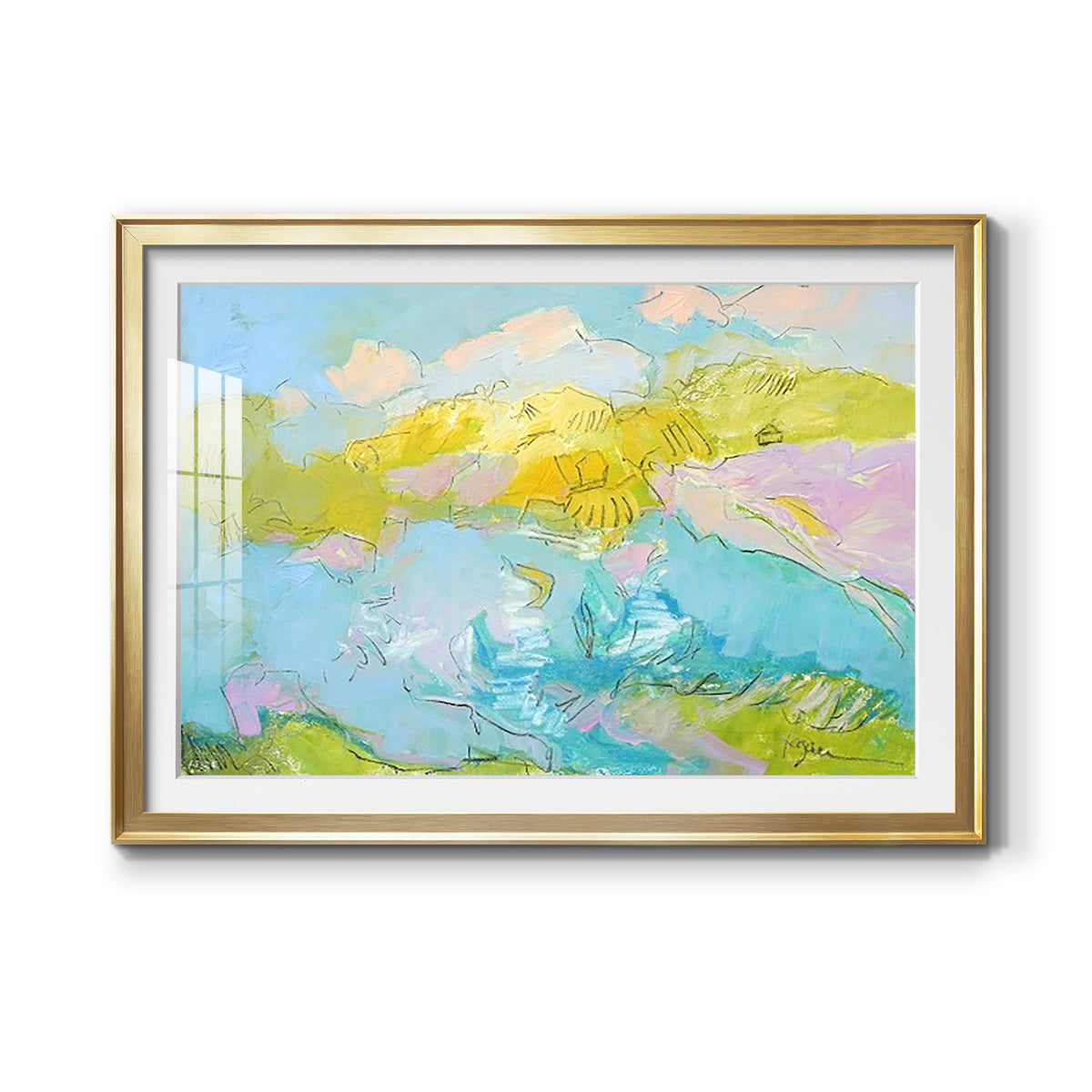 Learning to Fly Premium Framed Print - Ready to Hang