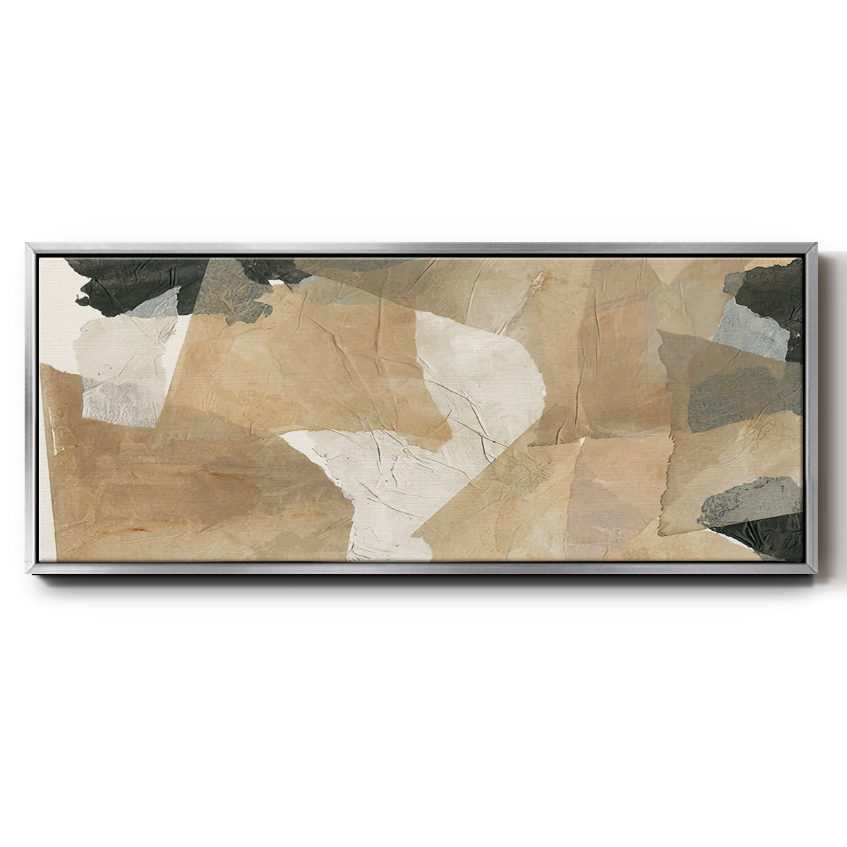 Paper Blur IV - Floater Framed Canvas Print