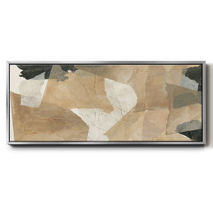 Paper Blur IV - Floater Framed Canvas Print