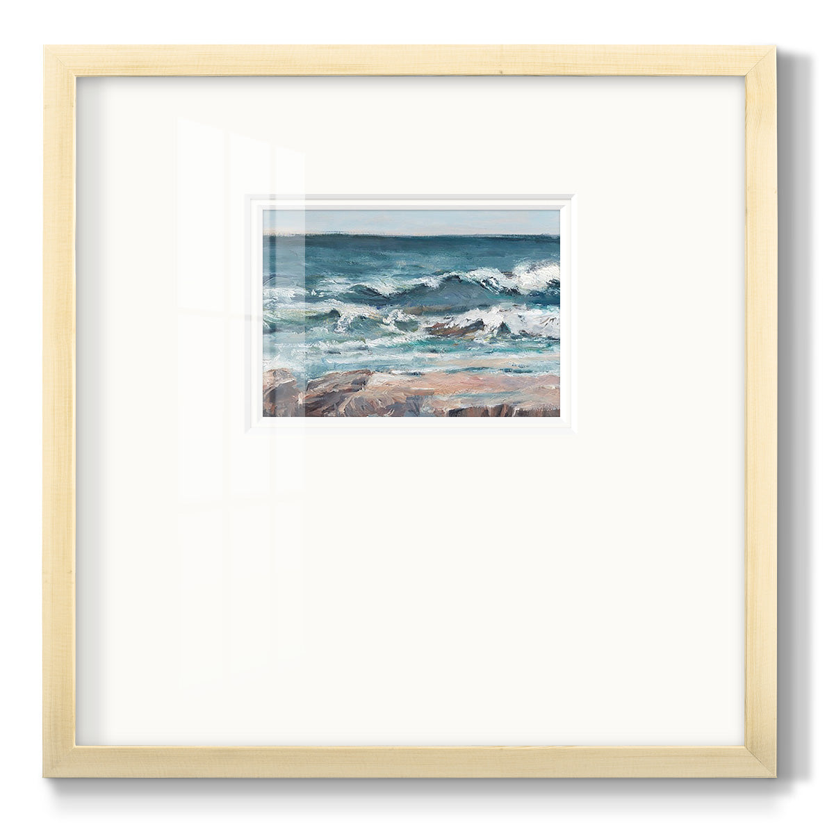 Ocean Breakers II - Double Matboard Framed Print