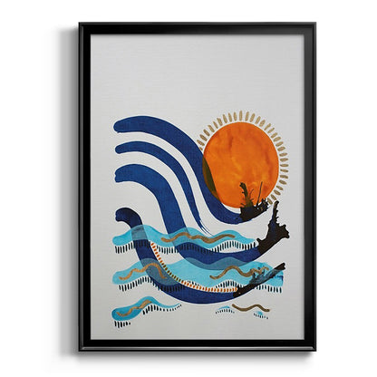 What a Way to Spend the Day - Modern Framed Canvas Print