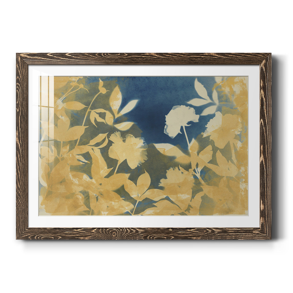 Peony Field - Barnwood Framed Art Print