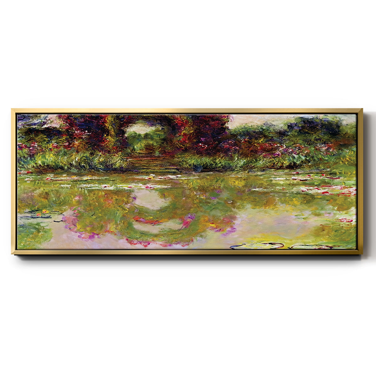 Rose Arches at Giverny, 1913 - Floater Framed Canvas Print