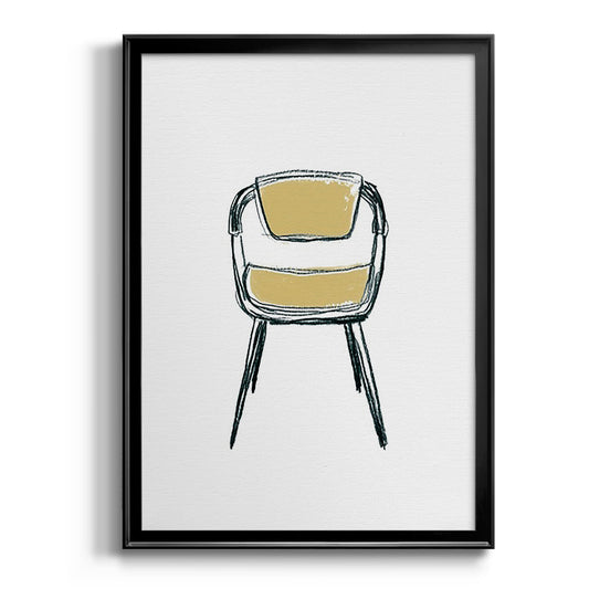 Take a Seat II - Modern Framed Canvas Print