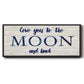 Moon and Back - Floater Framed Canvas Print