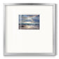 Aqua Blue Morning Premium Framed Print Double Matboard