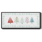 Christmas Tree Whimsy Collection C - Floater Framed Canvas Print