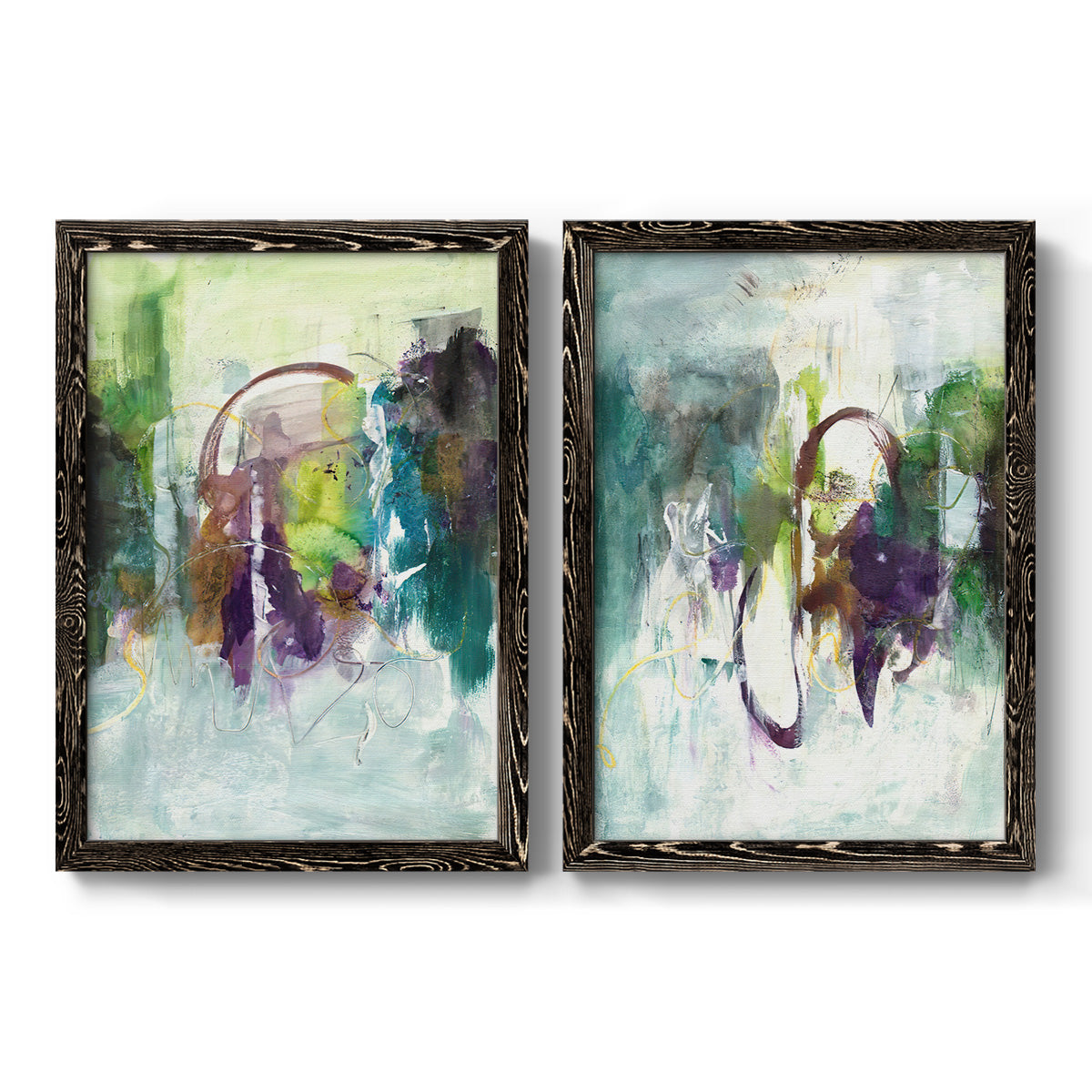 Moving On I - Premium Framed Canvas 2 Piece Set - Ready to Hang