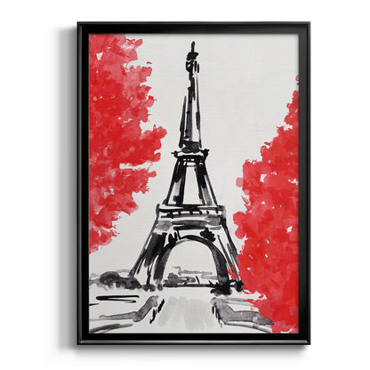 Day in Paris II - Modern Framed Canvas Print