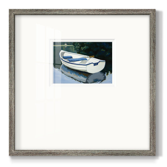 Colorful Rowboat I Premium Framed Print Double Matboard