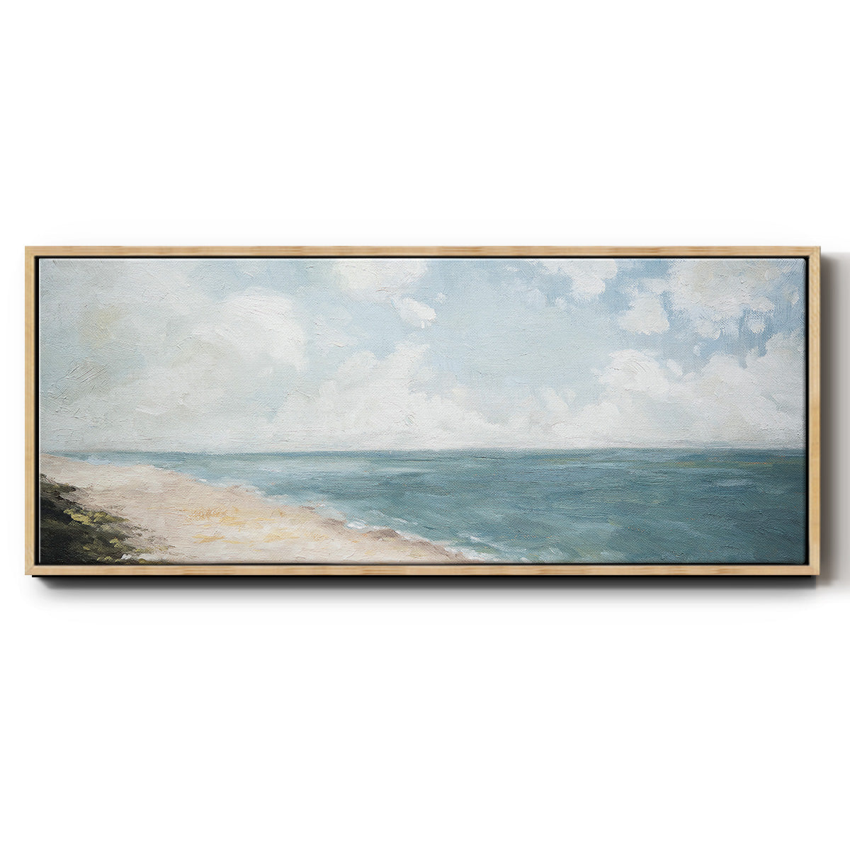 Beach View - Floater Framed Canvas Print