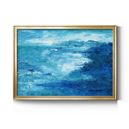 Crashing Waves II Premium Classic Framed Canvas - Ready to Hang