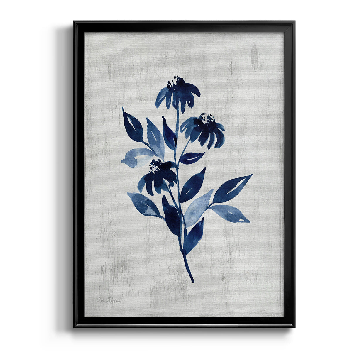 Wild Indigo I - Modern Framed Canvas Print