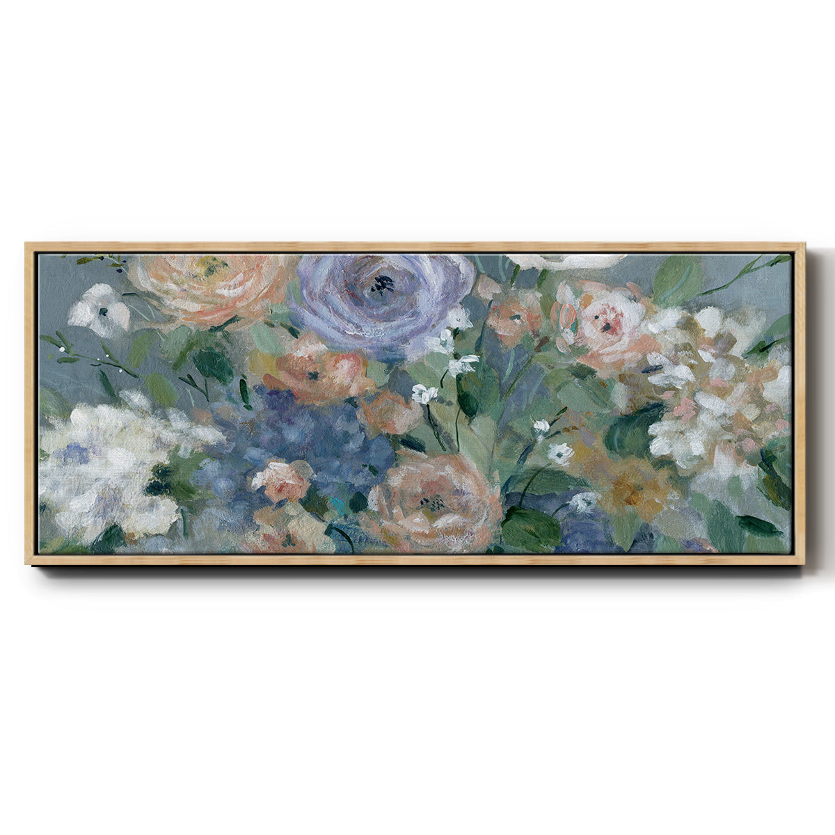 Garden Harmony - Floater Framed Canvas Print