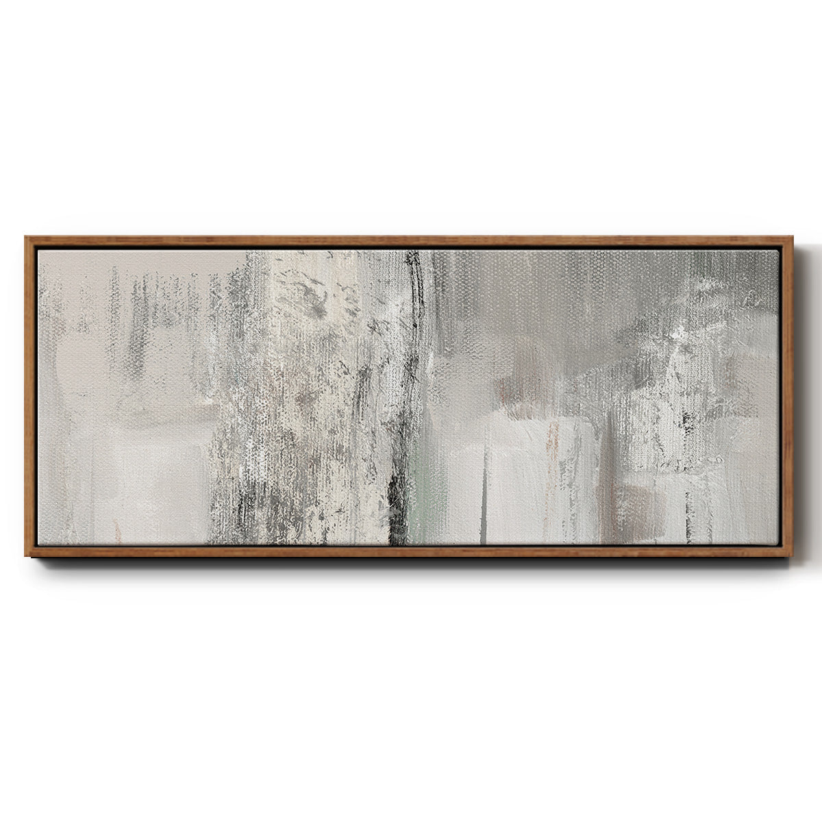 Glittering Shoreline - Floater Framed Canvas Print