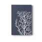 Corals White on Indigo Blue c Premium Gallery Wrapped Canvas - Ready to Hang