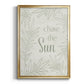 Chase the Sun - Modern Framed Canvas Print