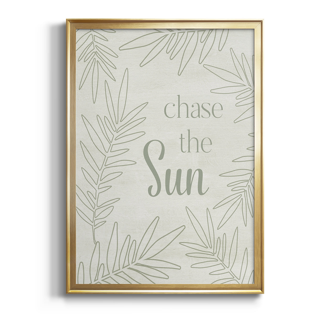 Chase the Sun - Modern Framed Canvas Print